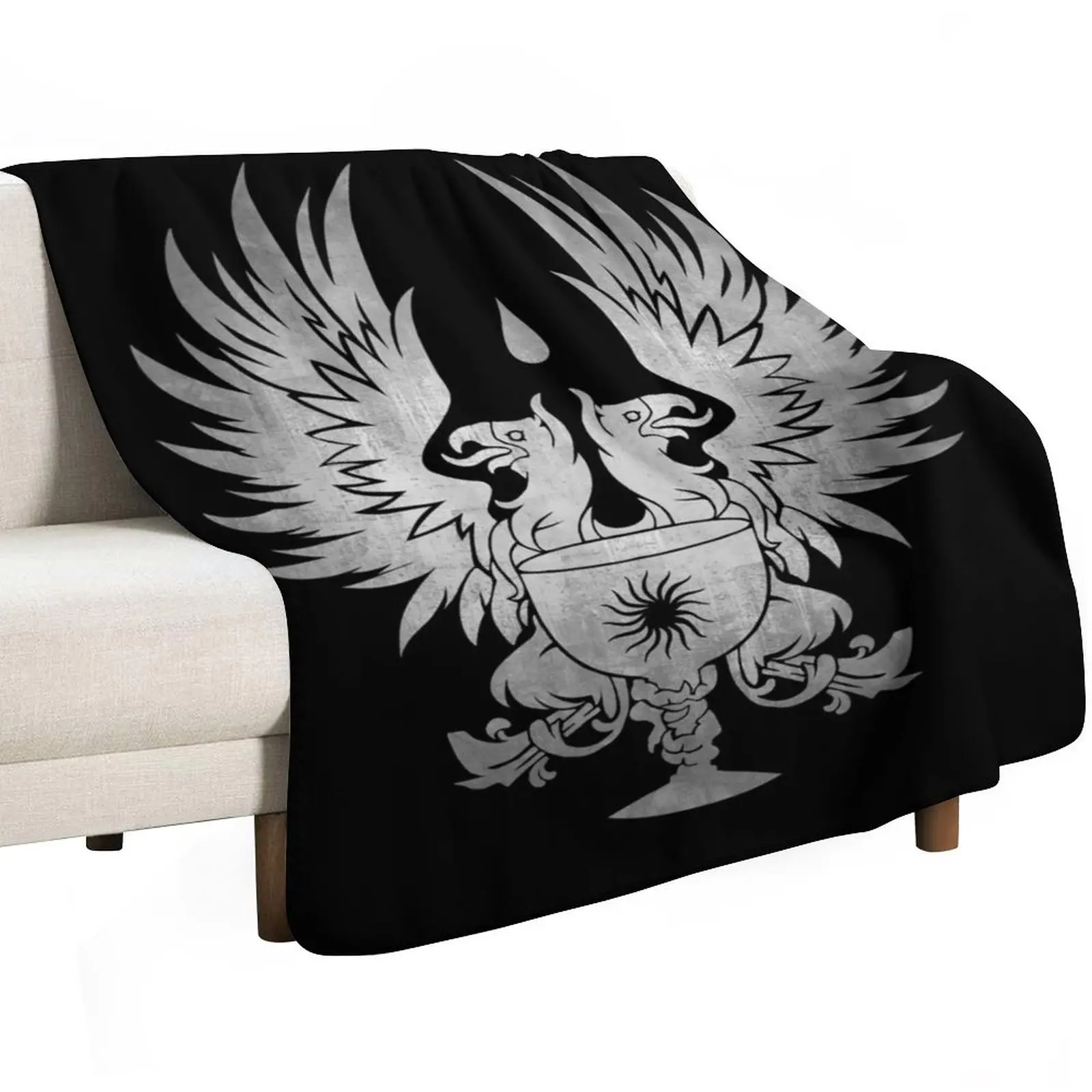 Dragon Age: Grey Warden Silver Throw Blanket Flannels Personalized Gift Tourist Sleeping Bag Single funny gift Blankets