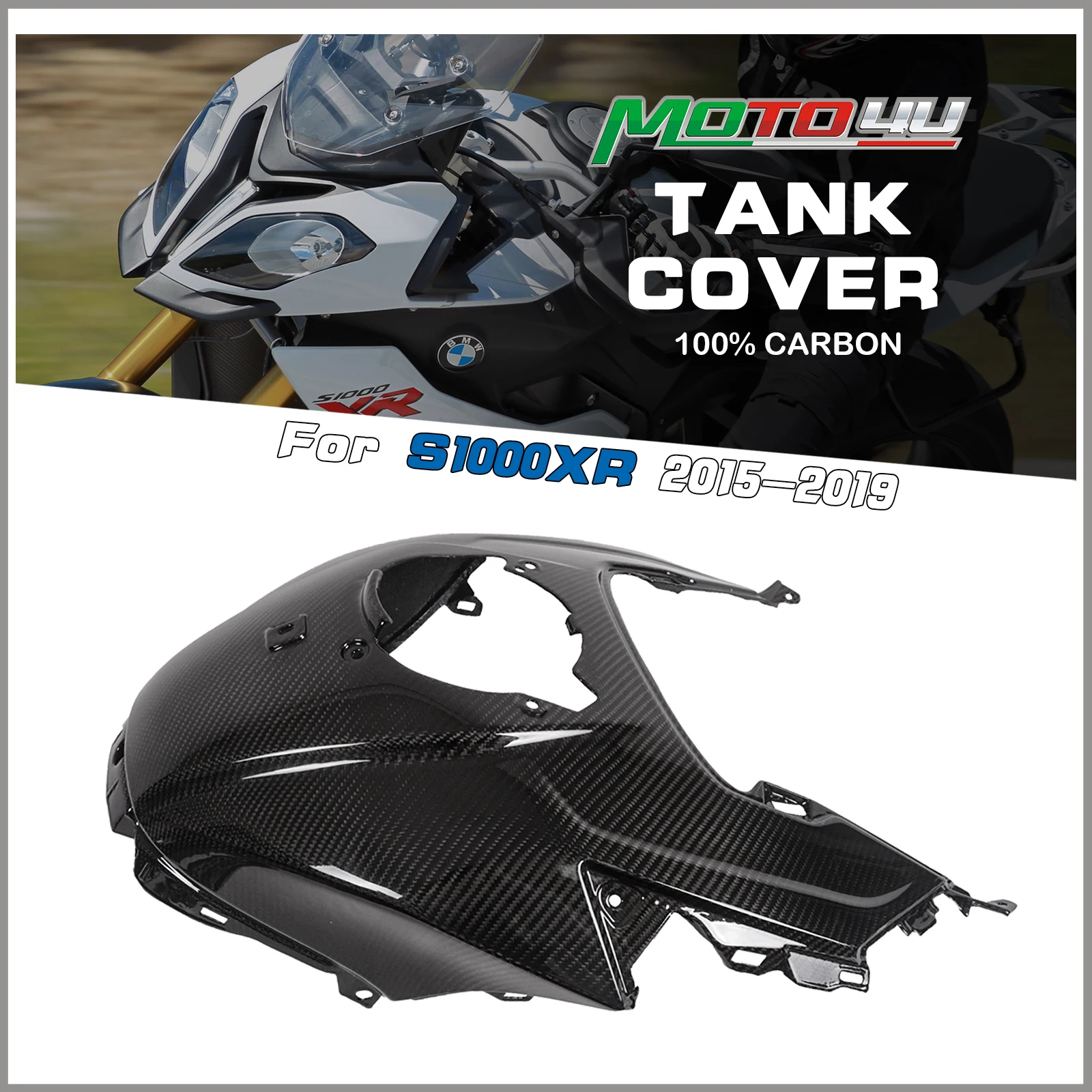 

For BMW S1000XR S1000 XR S 1000XR 2015 2016 2017 2018 2019 100% Carbon Fiber Motorcycle Accessories Gas Tank Cover Kits