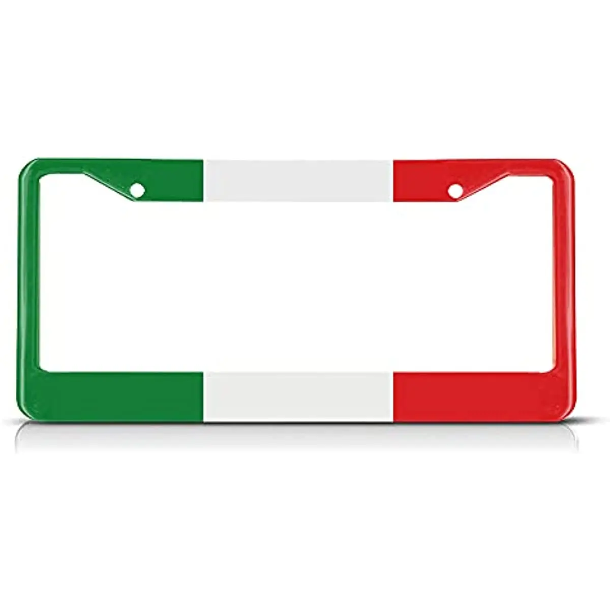 Italy Flag License Plate Frame Tag Frames National Flag License Plates Holder 2 Holes Cool Patriot Design Decorative Car Truck