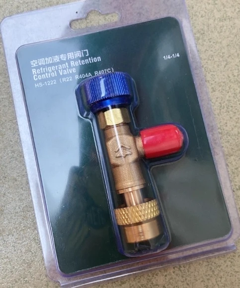 AC Refrigerant Charging Valve, R22/R410a Safe Adapter for Refilling Tools