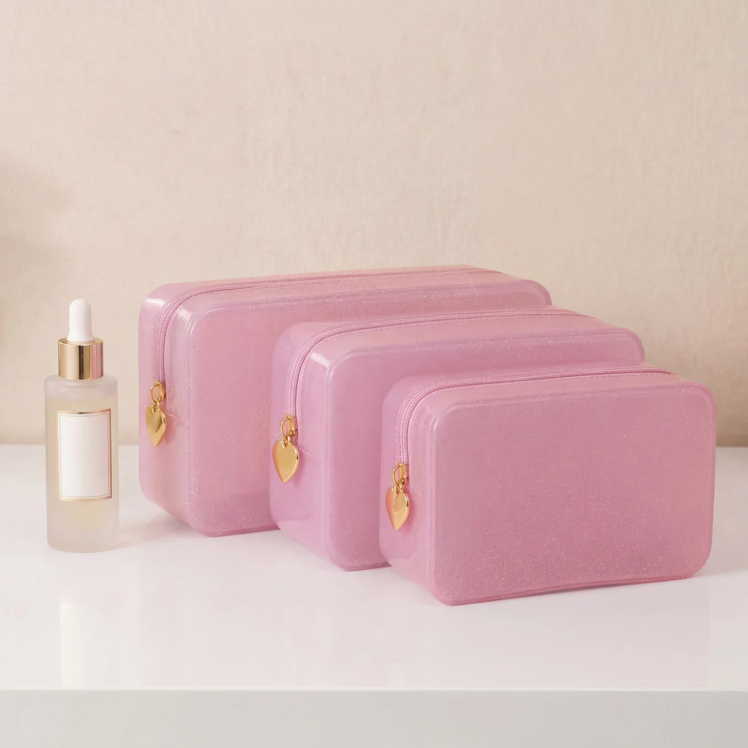 MIYIN NewPortable Cosmetic Waterproof Bag PVC Fashion Transparent Travel Bags Large Capacity Toiletry Bag