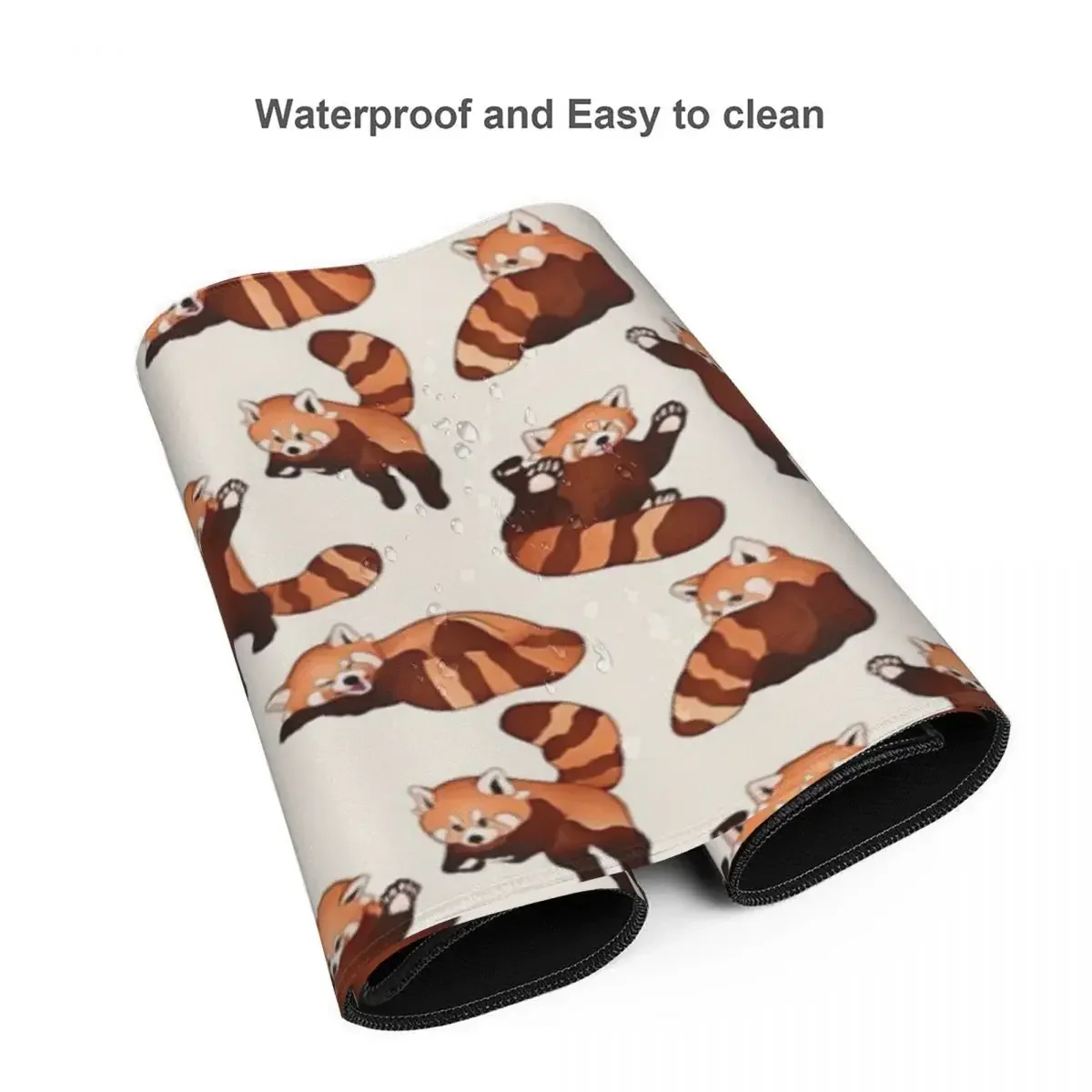 الباندا الحمراء نمط كبير ماوس الوسادة الكمبيوتر لوحة المفاتيح ماوس حصيرة الألعاب الكمبيوتر المحمول مكتب حصيرة مكتب الملحقات الجدول الحصير