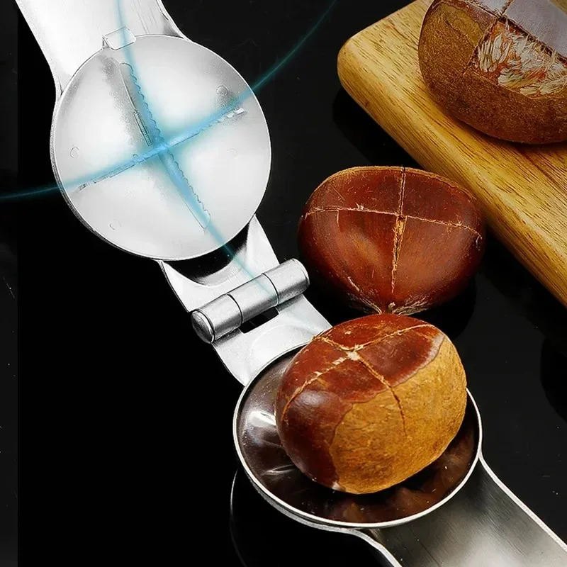 Chestnut shell opener, cross-shaped chestnut clamp, household multi-functional peeler tool, chestnut clamp, walnut clamp image 3