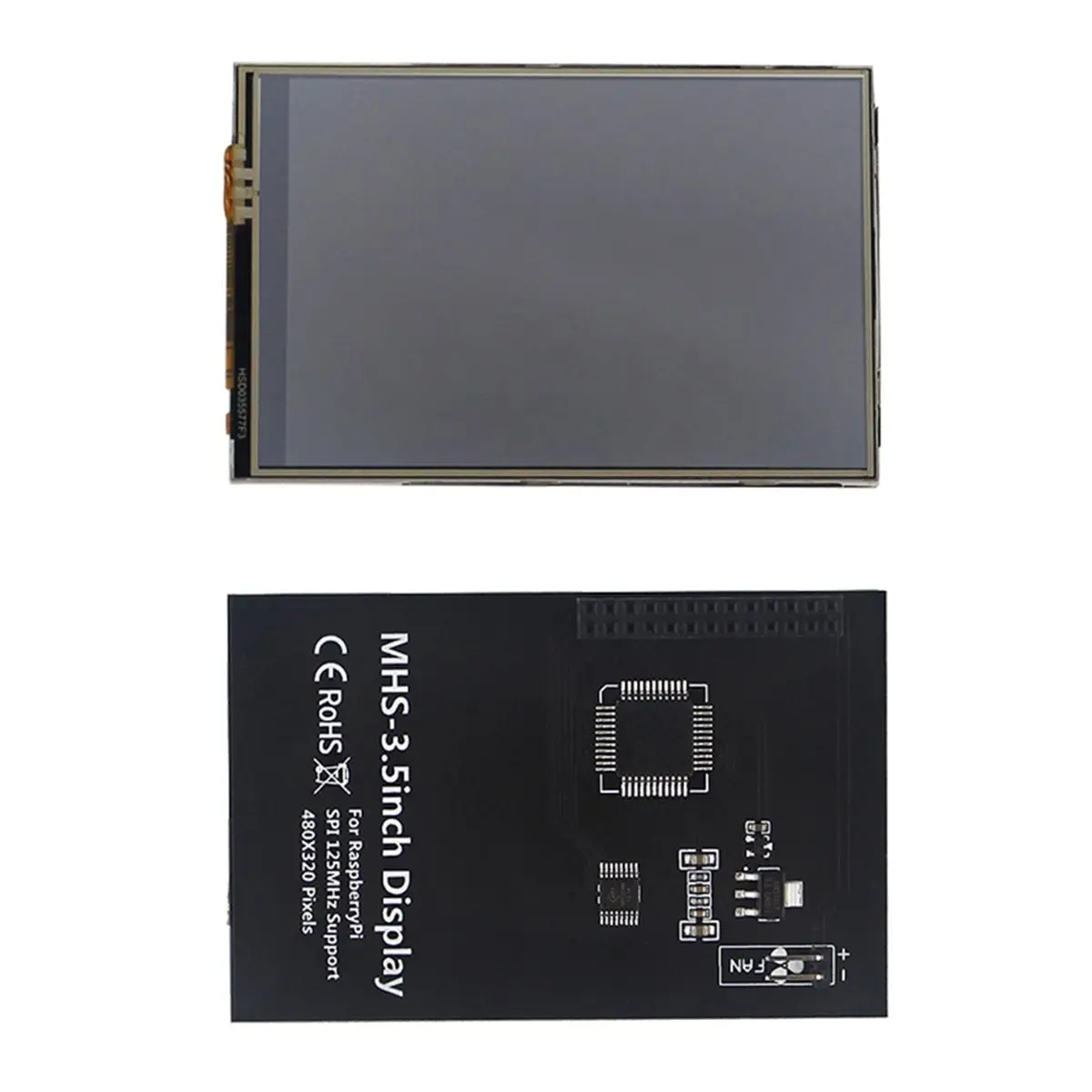 

A73T 3,5-дюймовый сенсорный экран 50 Гц FPS 480x320 LCD-дисплей + чехол + активный кулер с вентилятором PWN для Raspberry Pi 5 Pi5