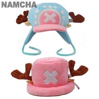 Cute Tony Tony Chopper Cap Plush Anime Cotton Kawaii Blue Cartoon Comfortable Soft Unisex Character Dress Up Party Cosplay Hat