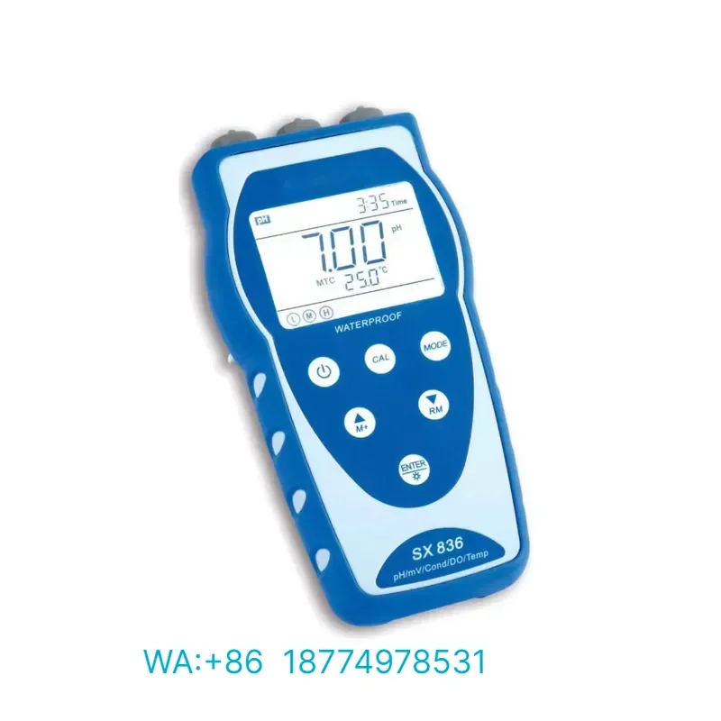for NADE SX836 Portable pH Conductivity Dissolved Oxygen Meter 2.00 to 19.99 pH Lab Tester for Aqueous Solutions DO