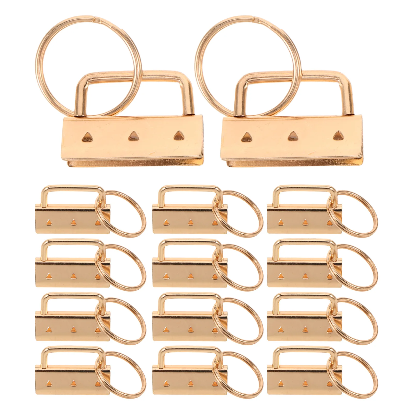 

30pcs 32Mm Metal Webbing Fasteners Strap Clamp Key Fob Wristlet Hardware Tail Clip Connectors For Diy Bag Making Lanyard