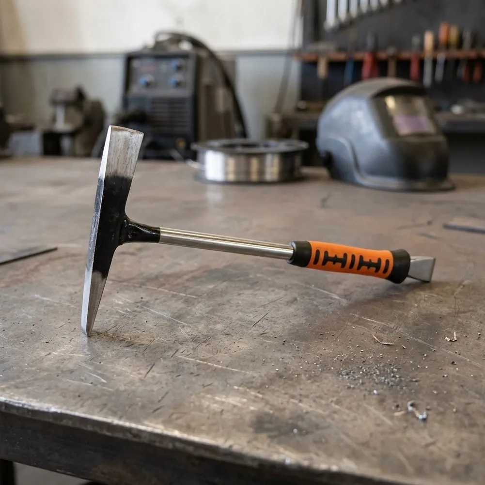 Welding Hammer with Broad Flat Face and Tapered Point Tip for Multi Angle For Slag and Spatter Management Tasks