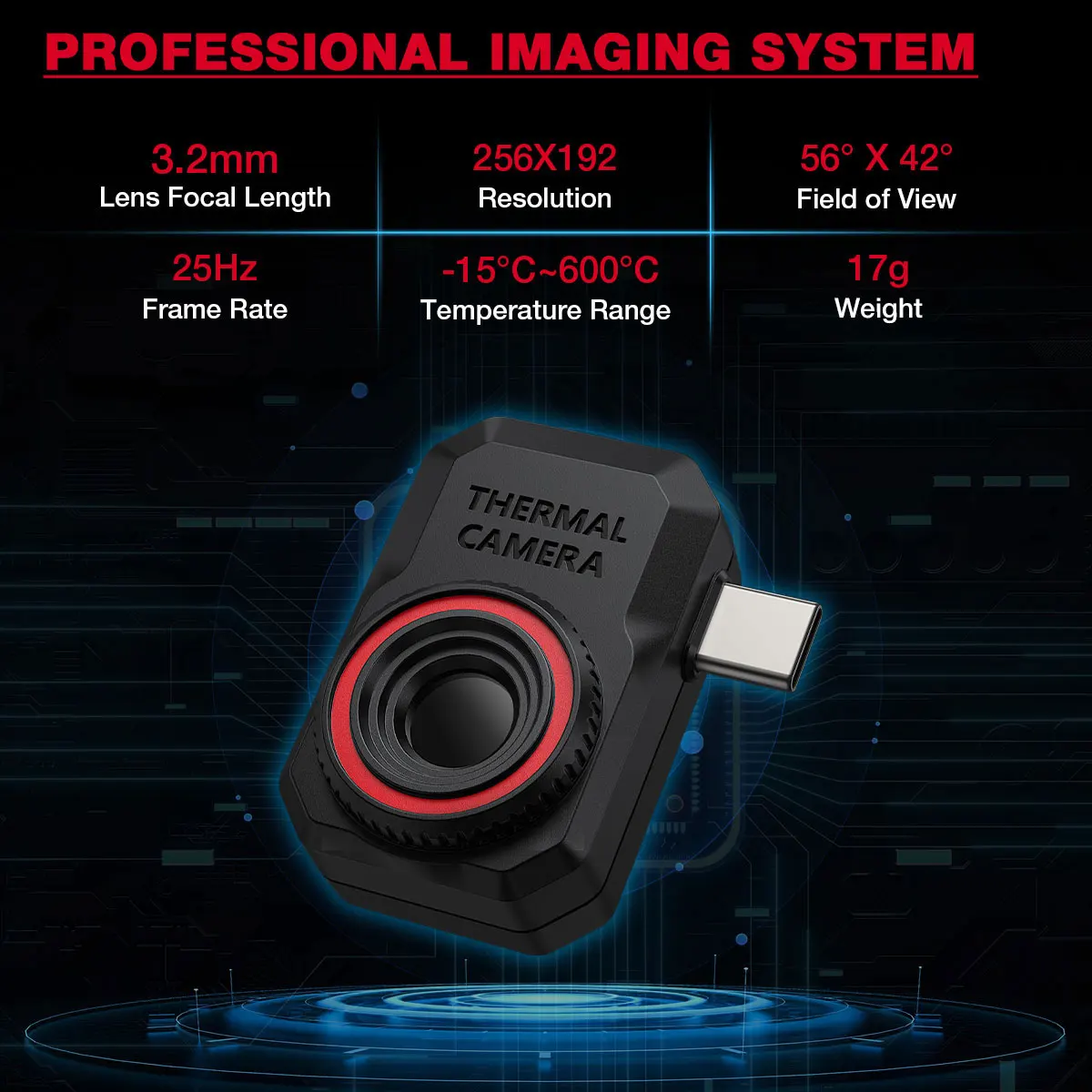 2026 Hot HT820 Portable High Precision Fast Response Plug and Play Resolution Ratio 256*192 Thermal Image Camera
