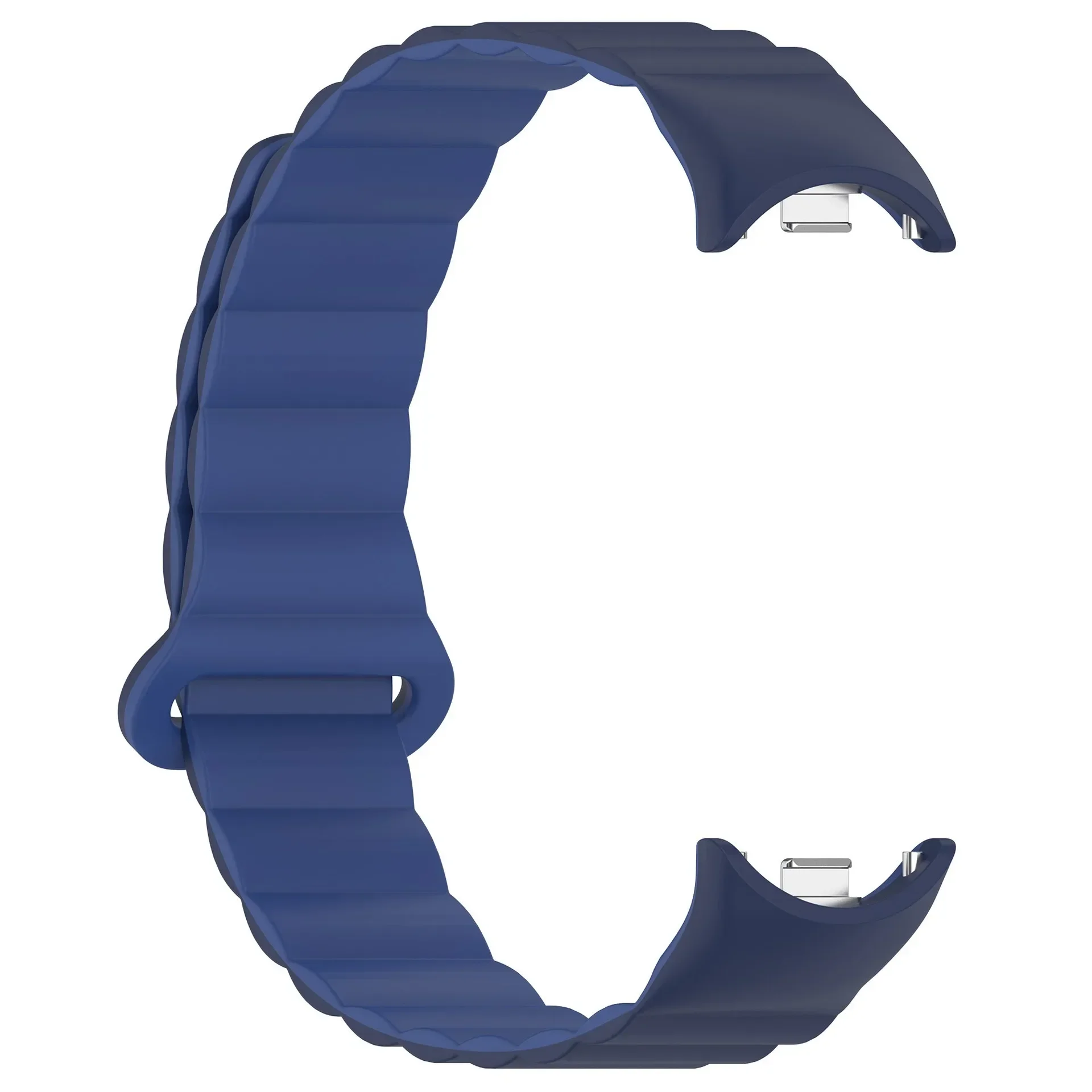 Two-Color Sport Silicone Strap For Xiao Mi Band 9 8 Soft Bracelet Magnetic Loop Wristband for Xiao Mi Band 10 Comfortable Correa