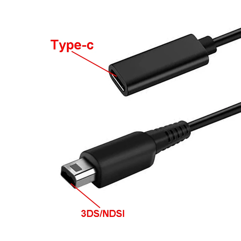 1PCS 15cm Oplaadkabel voor NDS GBA SP naar Type C/NDSI 3DS 3DSXL/3DSLL naar Type C Game Console Opladen Power