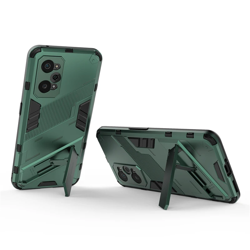 For Realme GT Neo2 Case Punk Stlye Phone Holder Protective Armor Bumper Case For Realme GT Neo 2 Cover For Realme GT 5G C21Y