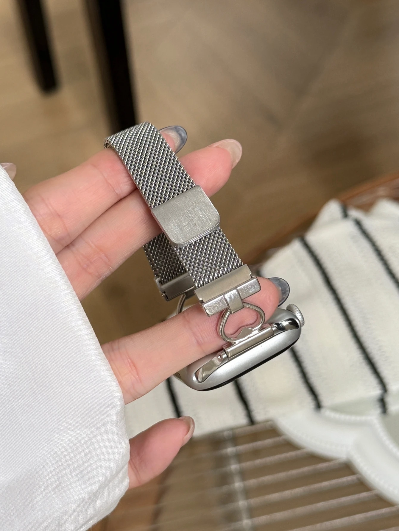 ممتاز الفولاذ المقاوم للصدأ حلقة سوار ل سوار ساعة يد آبل سلسلة 11/8/7/6/10/9 40 مللي متر 41 مللي متر 38 مللي متر 42 مللي متر 44 مللي متر 45 مللي متر 46 مللي متر حزام