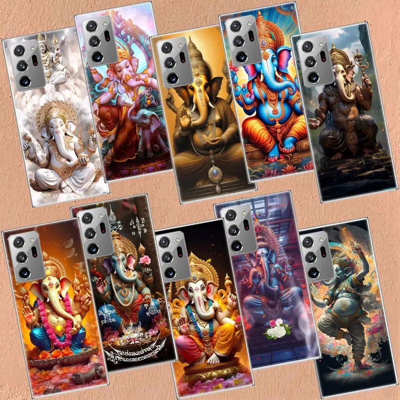 Ganesh lord Phone Case For Galaxy Note 20 Ultra 10 9 8 A05S A55 A35 A25 A15 A9 A8 A7 A6 J8 J6 J4 Plus Cover TPU Capa Coque Cl