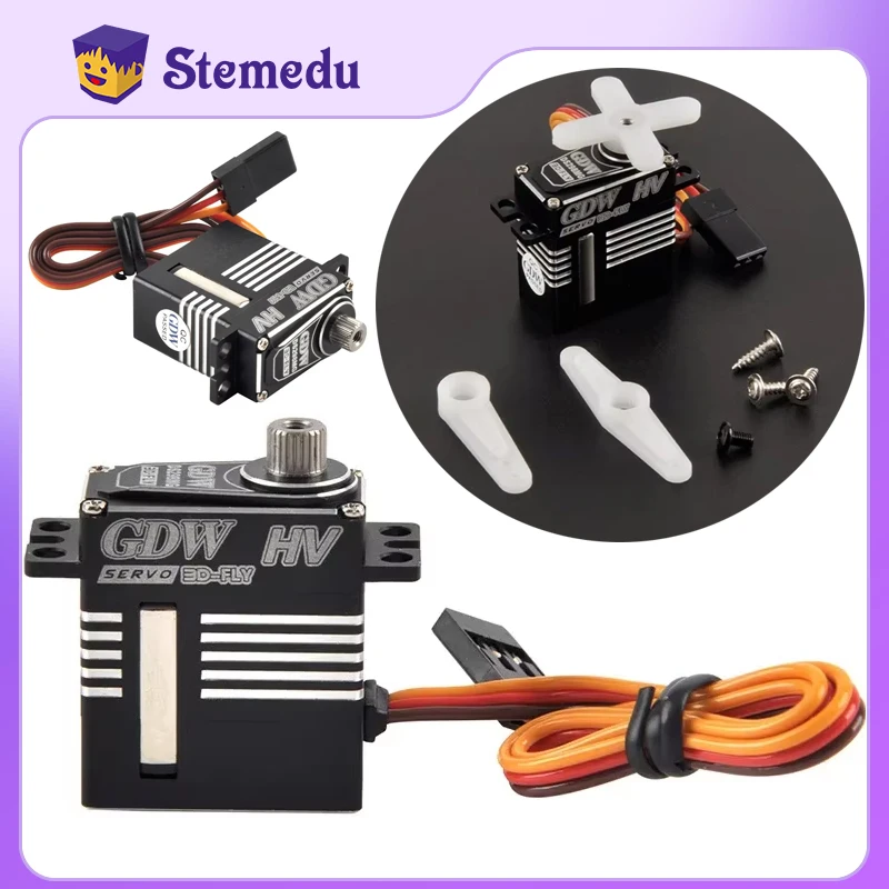 

GDW Micro High Torque Robot Servo Fixed-wing Drone High Performance Mini Digital Servo for 30E RC Car Airplane DS298MG 9.1kg 20g