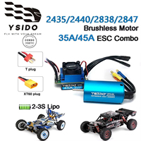 2435/2440/2838/2847 Brushless Motor 35A/45A ESC Combo for Wltoys 124016 Remo Hobby XLH Timaya Redcat 1/12 1/14 1/16 RC Boat Car