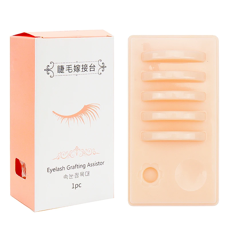 1pcs Eyelash Extension Palette With Cover Dust-Proof Lash Lifting Supplies Acrylic Eyelashes Extension Tablet Tray Plate Stand