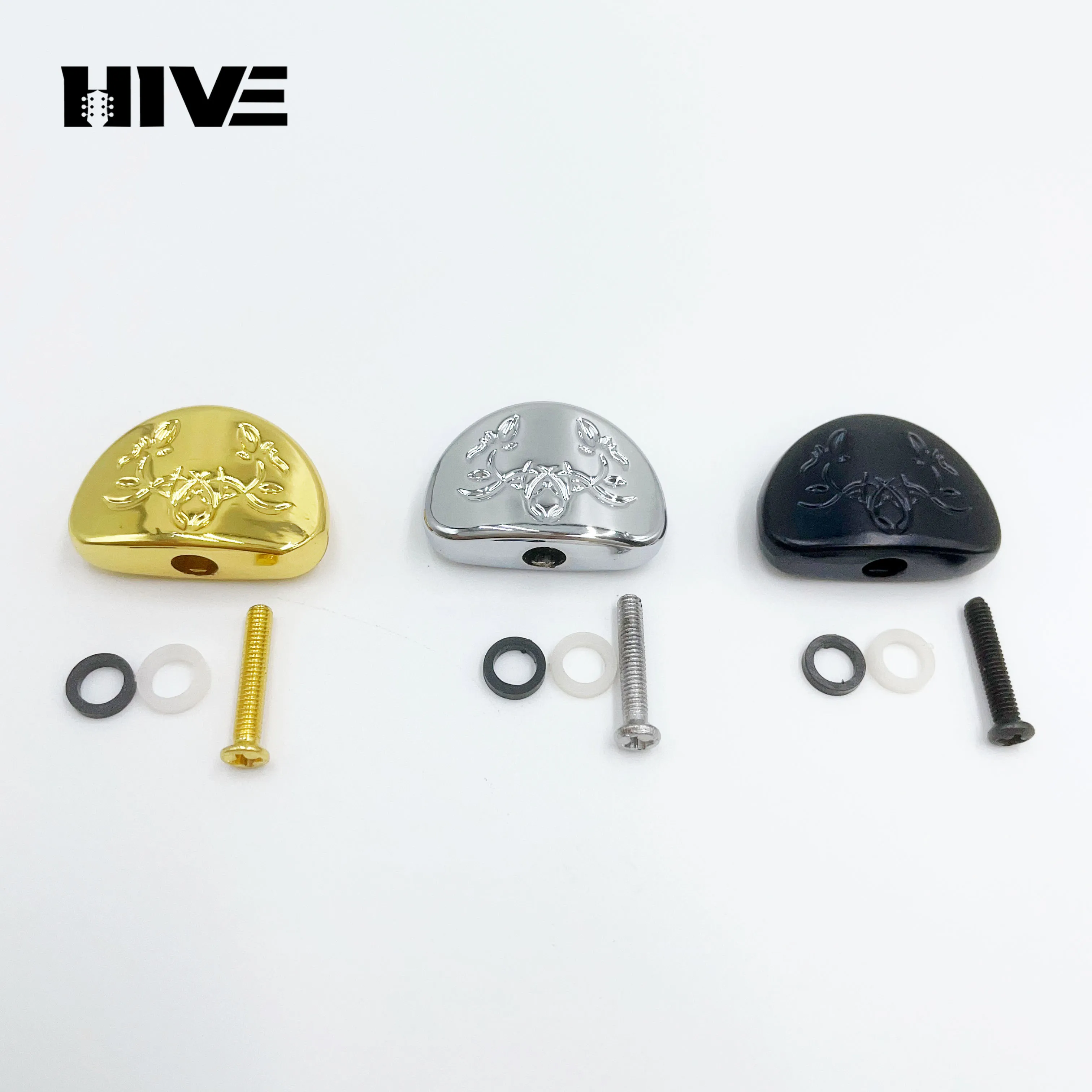6pcs/set Vintage Carved Tuner Buttons Zinc Alloy General Guitar Knob Cap DIY Electric Guitar Tuning Peg Handle Accessory