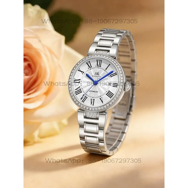 Time Island Watch 1 Store Shanghai Fashion Diamond-encrusted Ladies Automatic Mechanical Watch Light Luxury Niche Watch