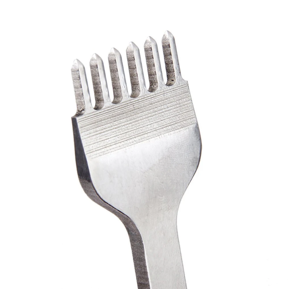 

4-In-1 Hole Punch Tool Set 3Mm Silver Stainless Steel For Diy Craft Leatherworking Prong Punch Kit Handicraft