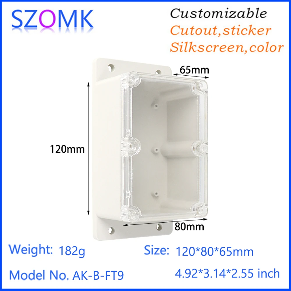 SZOMK 162×81×65MM IP65 waterproof plastic electrical enclosure box