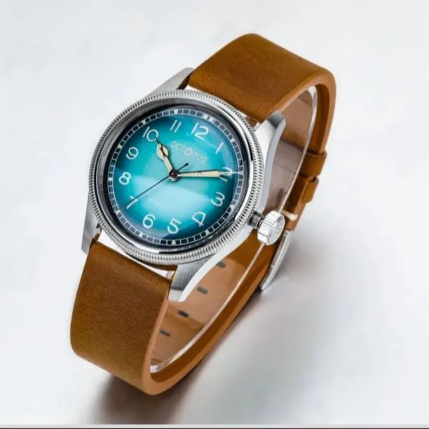 Octopus Men Automatic Watch Diver 38mm Mechanical Wristwatch 10ATM Waterproof C3 Luminous Coin Bezel PT5000 SW200