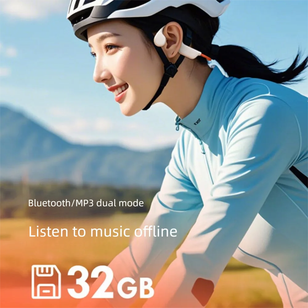 Auricolare a conduzione ossea IPX8 Bluetooth 5.4 X7s Cuffie da nuoto wireless con microfono Auricolari sportivi stereo Ciclismo