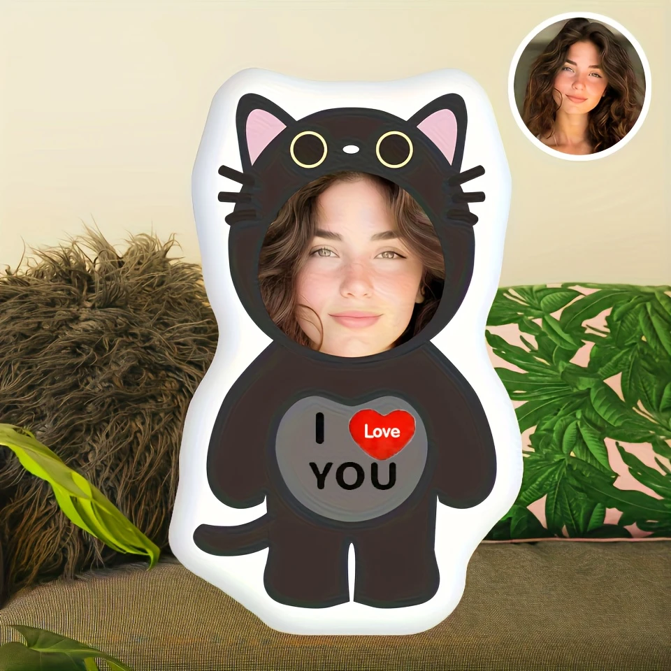 Customizable Pillow | Personalized Photo Face Cushion | Custom Pillow with 