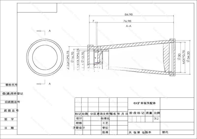 Laser Beam Expander/laser Collimator/optical Beam Expander/1064nm/3x/4x/5x/adjustable