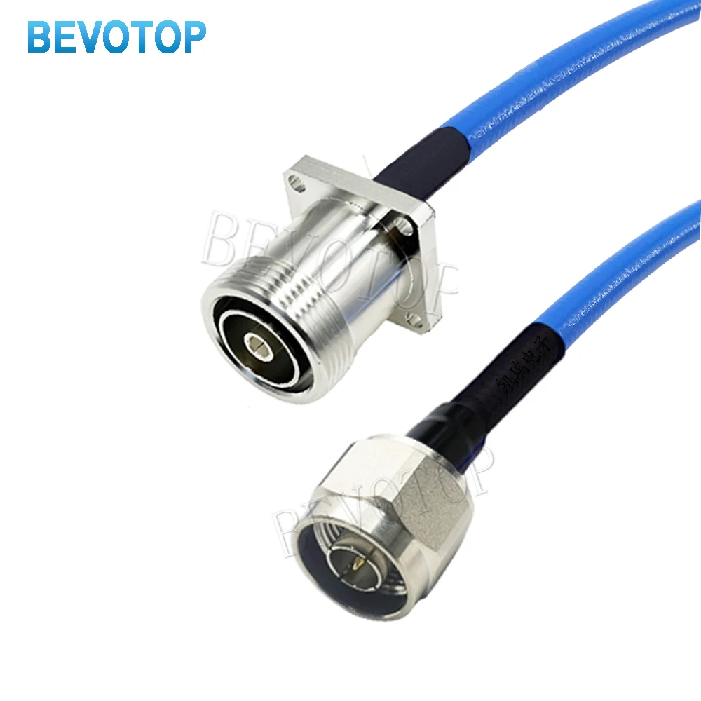 

N Type Male Plug to L29 DIN Female Panel High Frequency Low Loss RG401 Test Cable RF Coaxial Pigtail Jumper 50-5 Cable