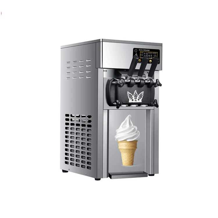 

Factory Price R22 Refrigerant Big Capacity Price Ice Cream Machine Soft Ice Cream Machine for Sale Automatically