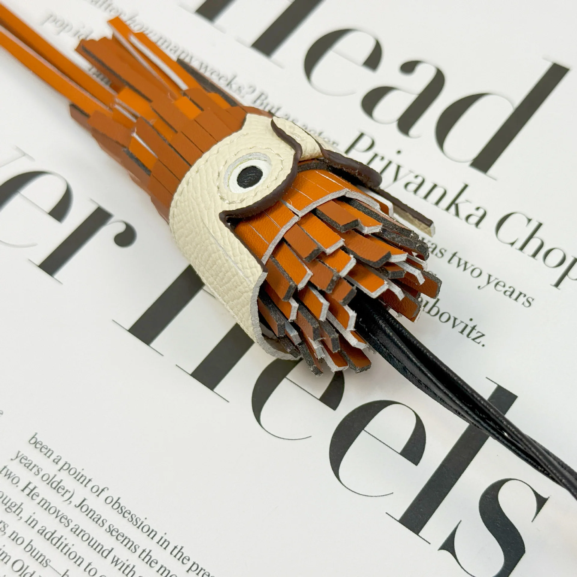 البومة مخيط يدويا شرابة حقيبة سحر للنساء حقيبة معلقة قلادة بو الجلود الطيور دمية حقيبة الملحقات