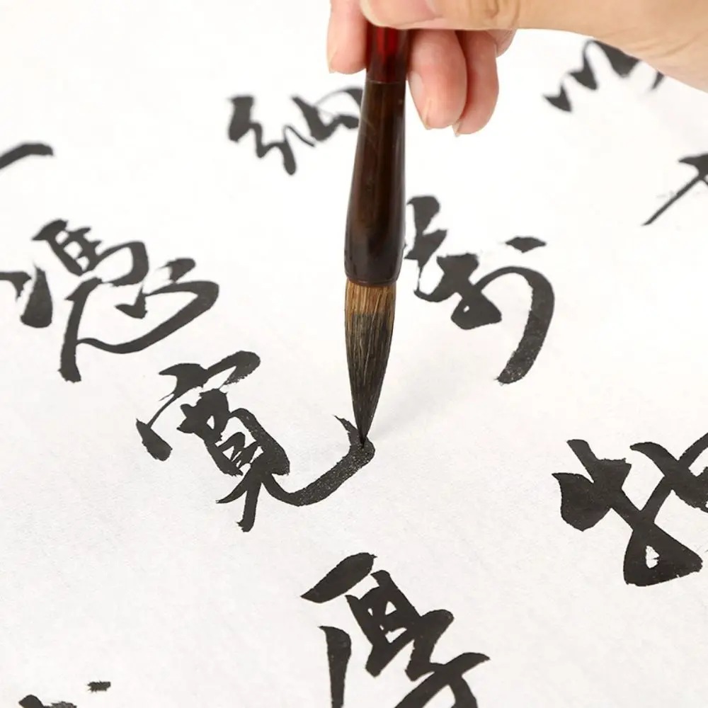 

Oil Watercolor Chinese Calligraphy Brush Wolf Hair Oil Painting Scriptures Writing Brush Copper Pipe Art Paint Brush