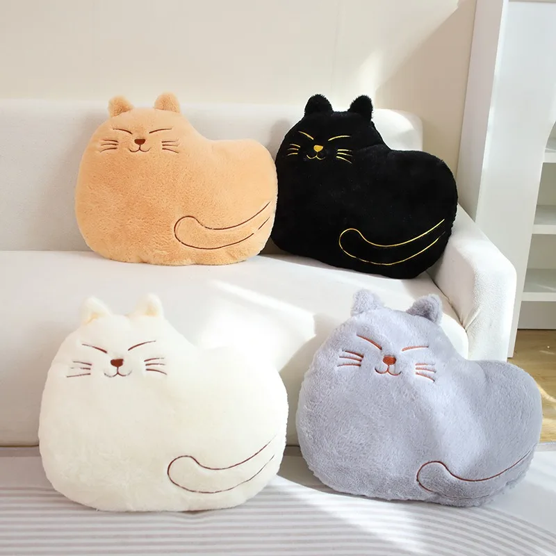 

45cm Cushion Pillow Sofa Back Cushion Office Chair Lumbar Support Car Seat Backrest Pillow Bed Headrest with Adorable Cat Design