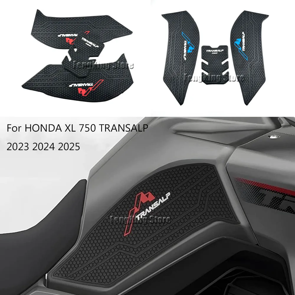 

Side Fuel Tank Pad Protector Stickers Decal Gas Knee Grip Traction Pad Tankpad For HONDA XL 750 TRANSALP XL750 2023 2024 2025