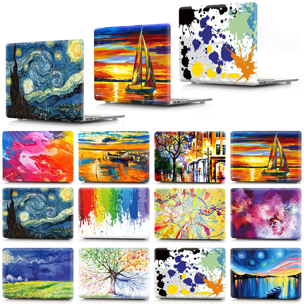 

Laptop Protect Case For Macbook Pro 14 M2 16 Cover M3 M4 A3240 Air 13.6 A2681 Air 15.3 A3241 Hard Shell For Macbook A1466 A2159