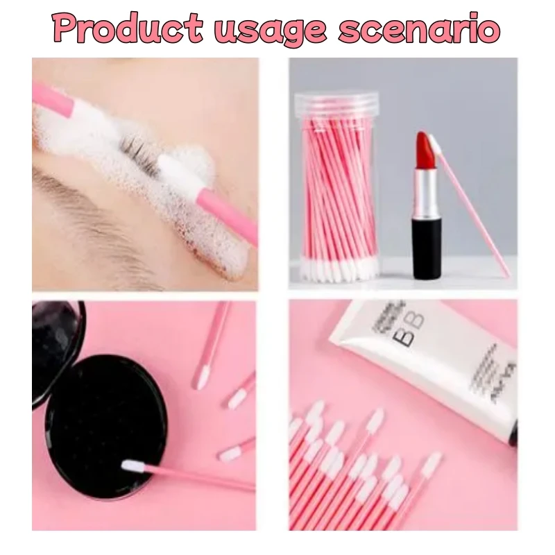 使い捨てバレル型リップグロスブラシ、持ち運び可能な美容ツール、しっかりとしたハンドル付き、カラフル