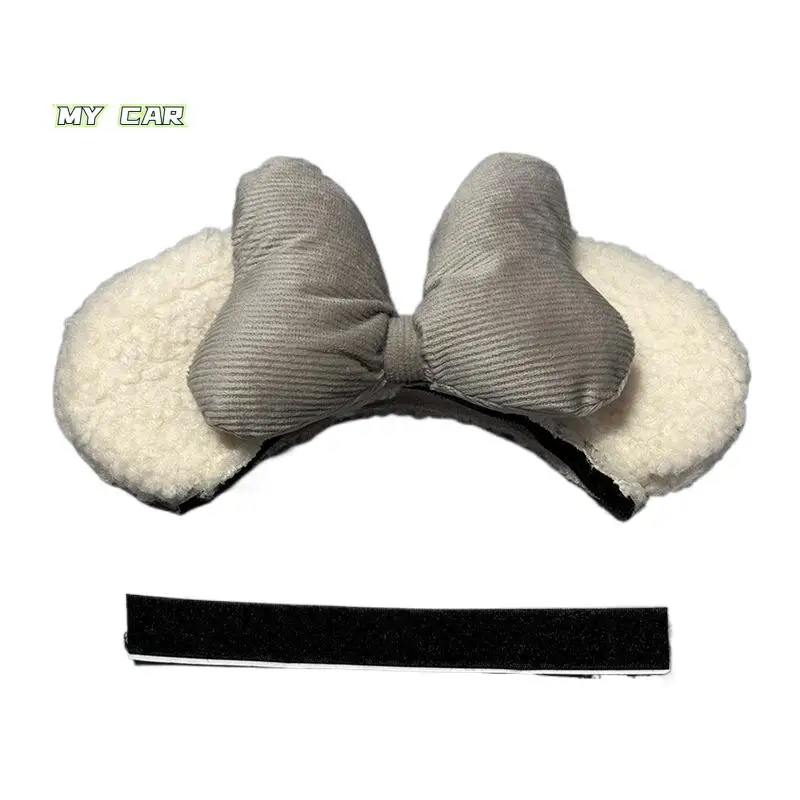 

Helmet Decoration Motorcycle Helmet Cat Ears Decorative Plush Motocross Stickers Cartoon Driving Styling Helmet Decor