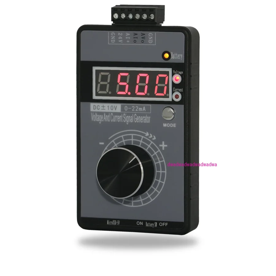 New handheld positive and negative voltage 0-10V5V + current 0-4-20 mA signal generator analog source calibrator