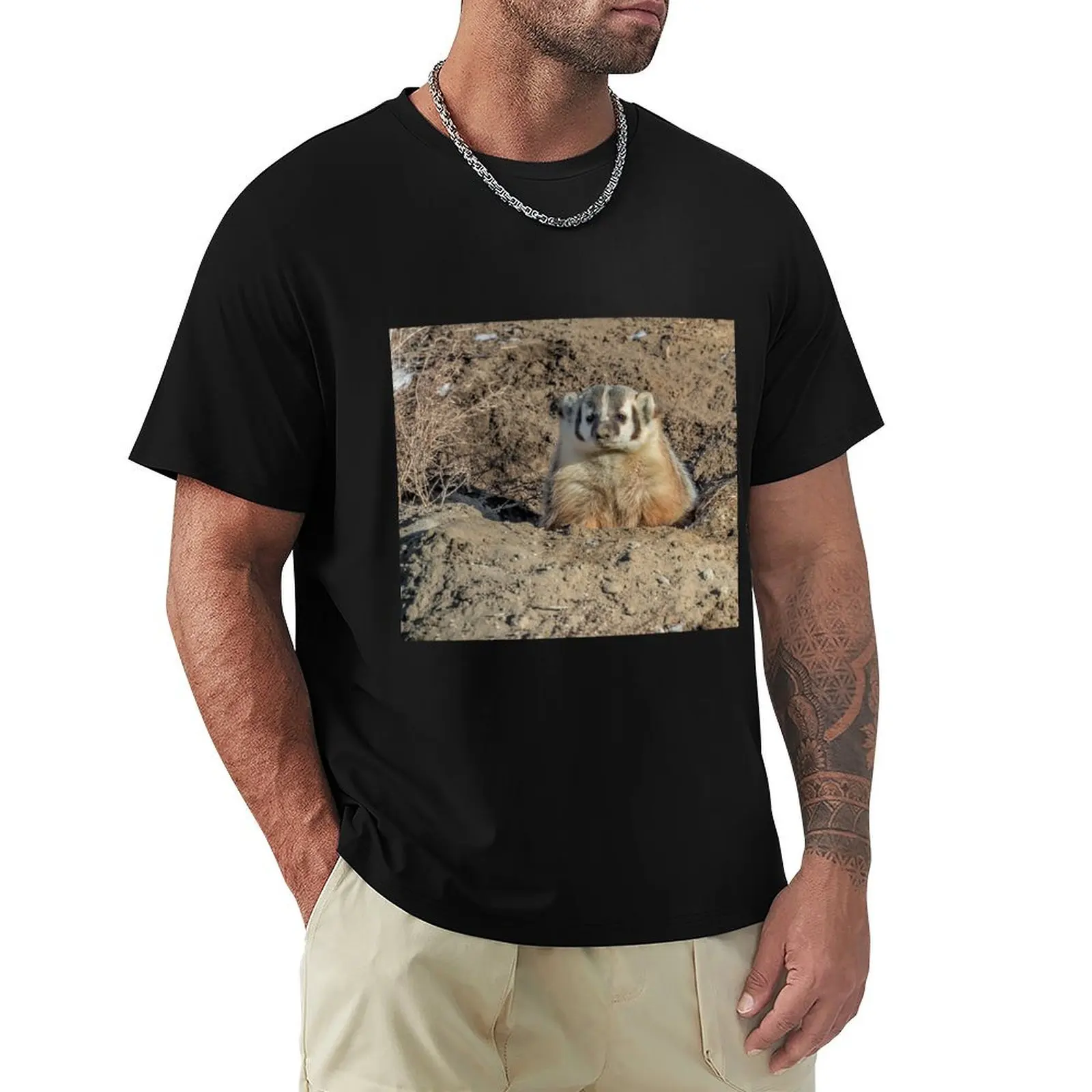 Brown Noser - Badger T-Shirt Soft Stretch Short Sleeve Top