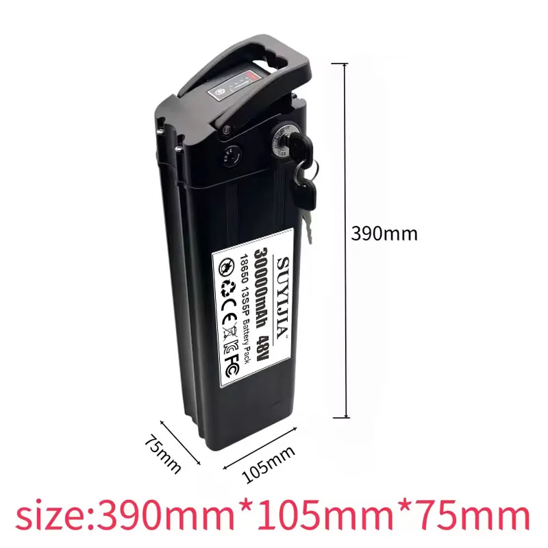Air Fast Transportation 48V 30AH 20Ah 18650 High-capacity Lithium Battery Pack Suitable for Silver Fish Motors Below 250-3000W