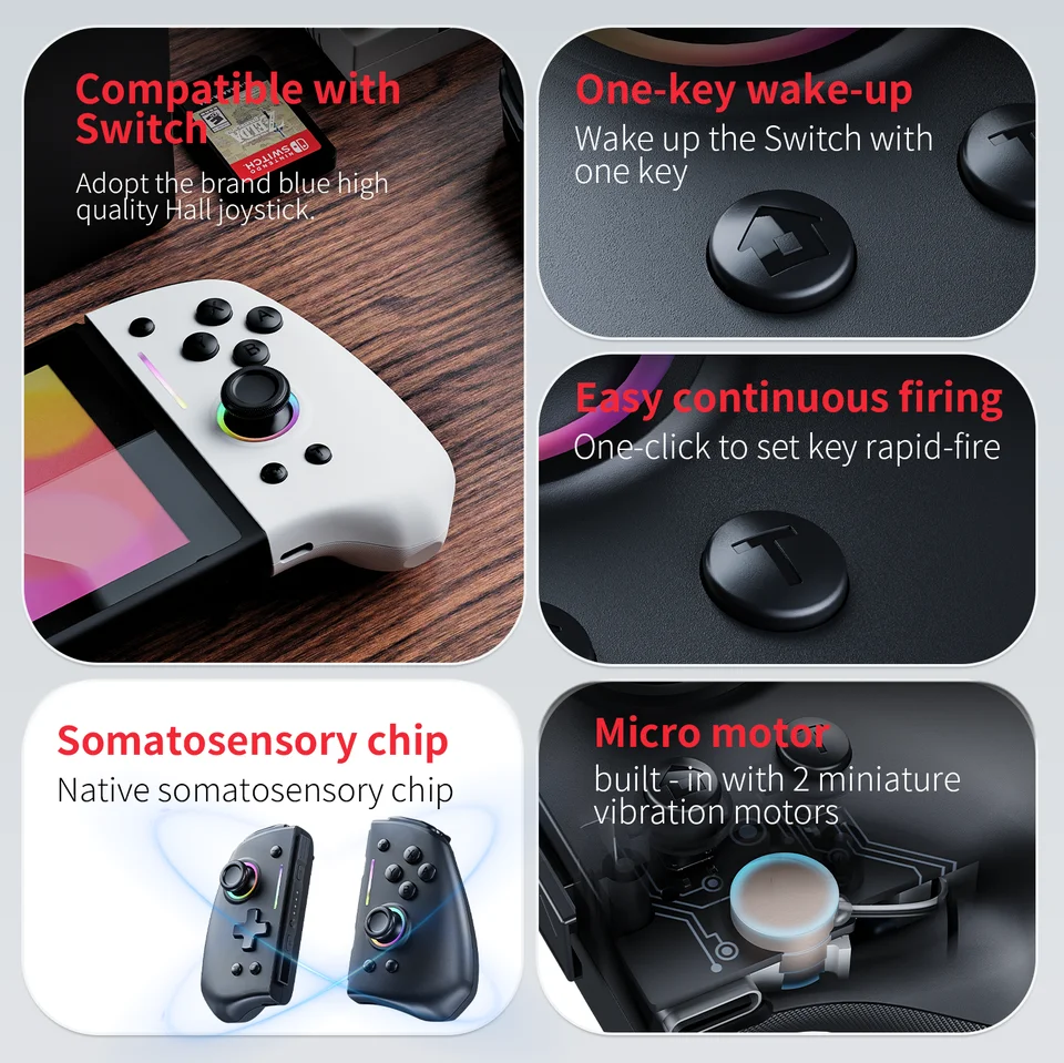 LinYuvo KS42 joycon For Nintendo Switch With Hall Effect Joypad