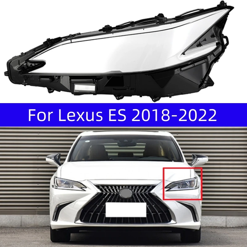 

For Lexus ES ES200 ES260 ES300 ES350 2018 2019 2020 2021 2022 Car Gadget Replace A Transparent PC Lights Shell Headlights Glass