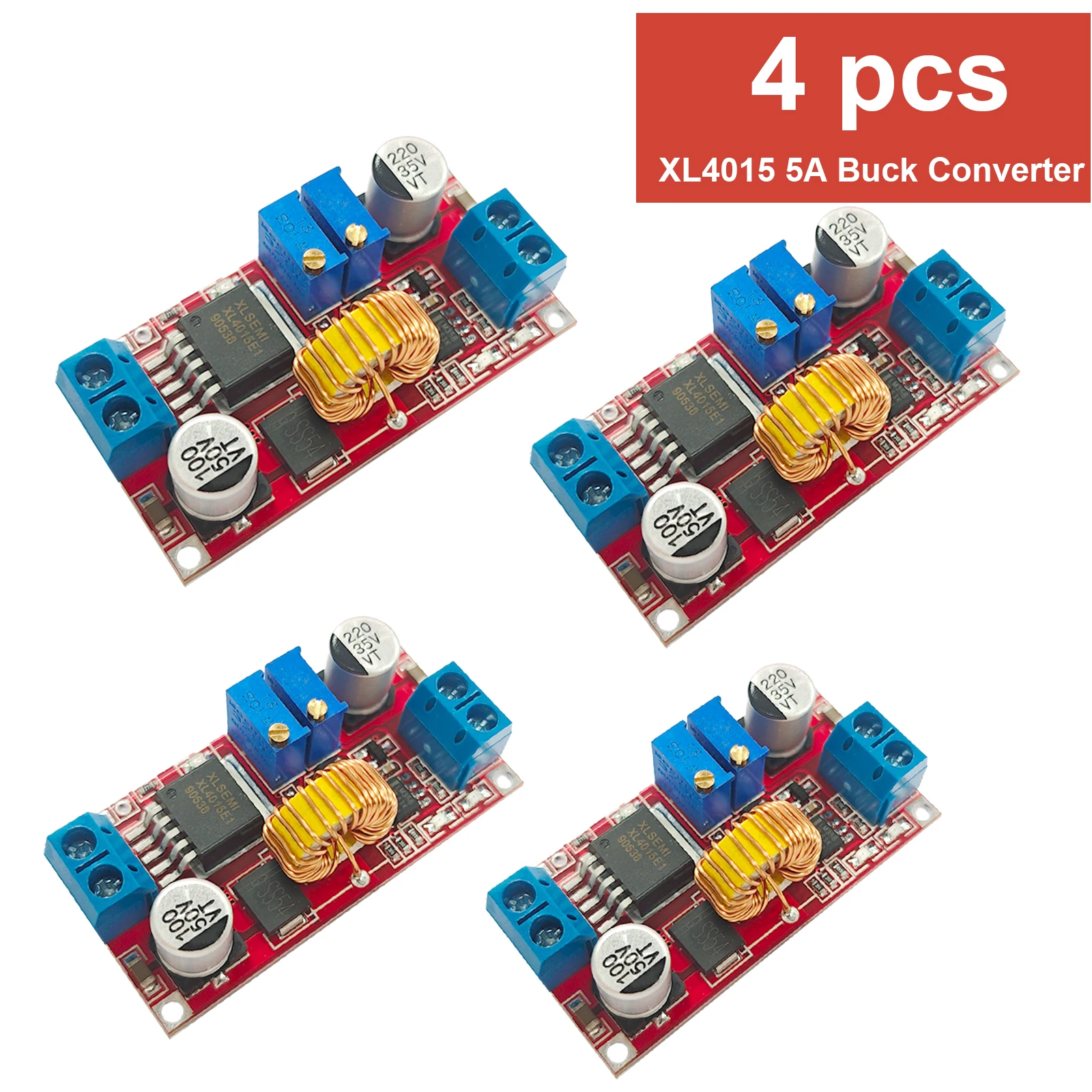 XL4015 5A  CV Buck Module Step Down Adjustable LED Driver Battery Charger 4-38V 1.25-36V forArduino forESP32 DC-DC Power Supply image 3