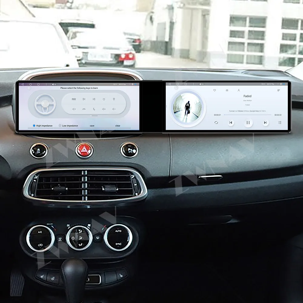 

Android 13 12.3" Hd Touch Dual-Screen For Fiat 500x 2014-2019 Car Gps Multimedia Player Interior Accessories Stereo Head Unit