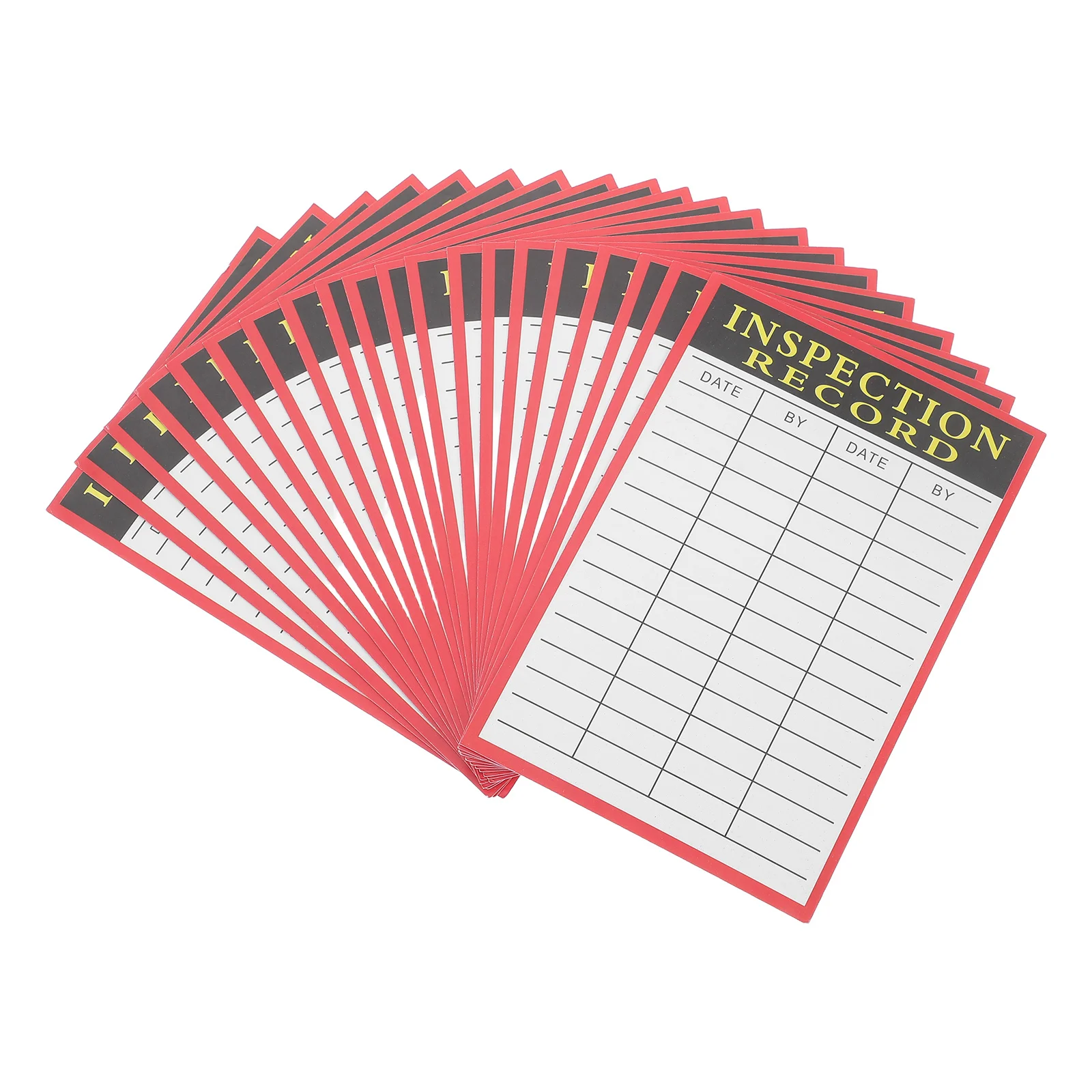 بطاقات سجل التفتيش 20 ورقة إدارة المخزون ملصقات البليت الشحن سهلة التتبع طويلة الأمد