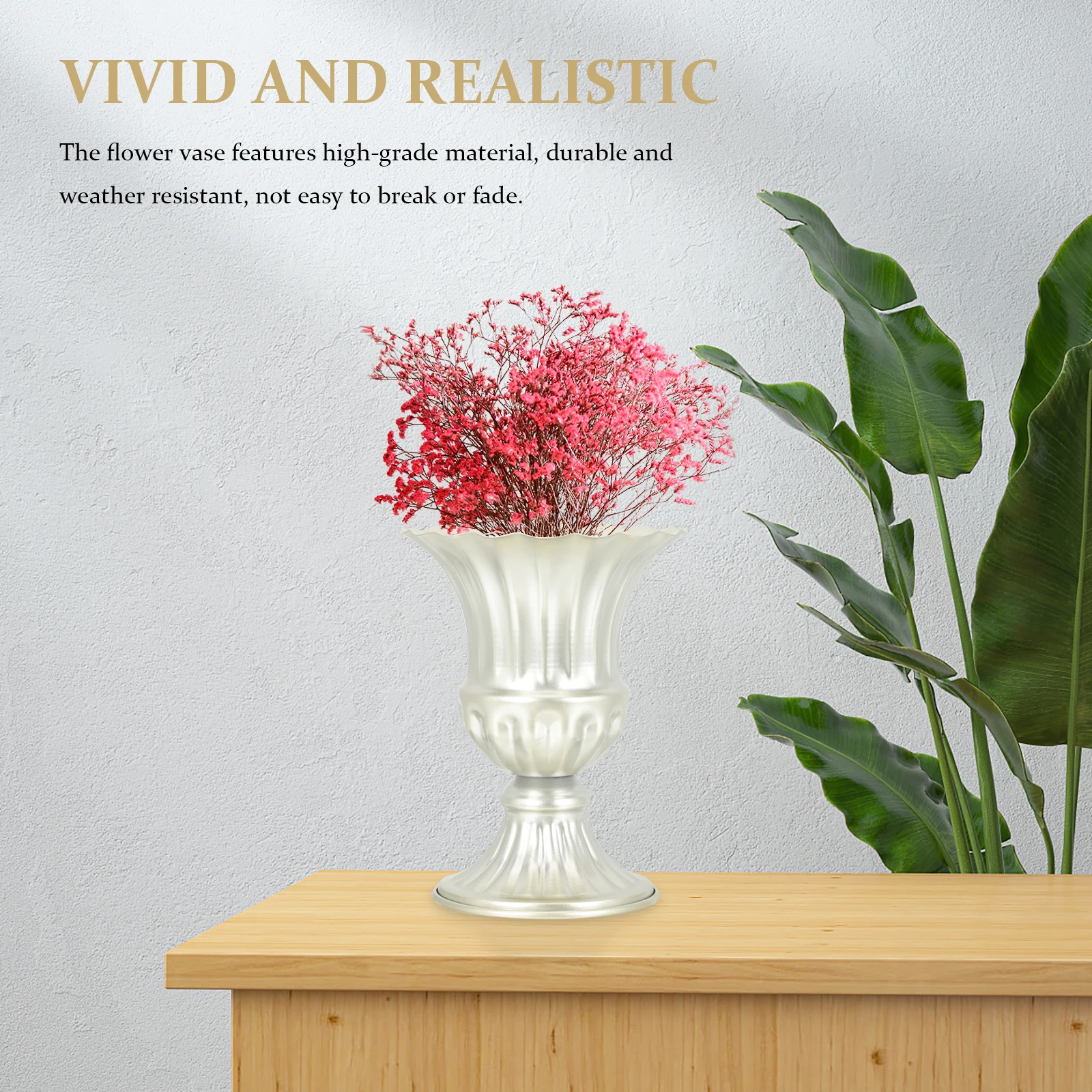 

2pcs Cemetery Vase for Graves Memorial Iron Flowerpot Weather Resistant Holder Decorative Grave Site Accessories