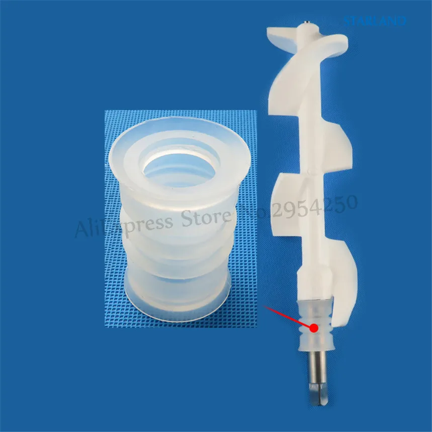 4Pcs White Seal Rings Silicone Pipes Spare Parts Elastic Sealing Tube Soft Serve Ice Cream Machine Accessoriy Replacement