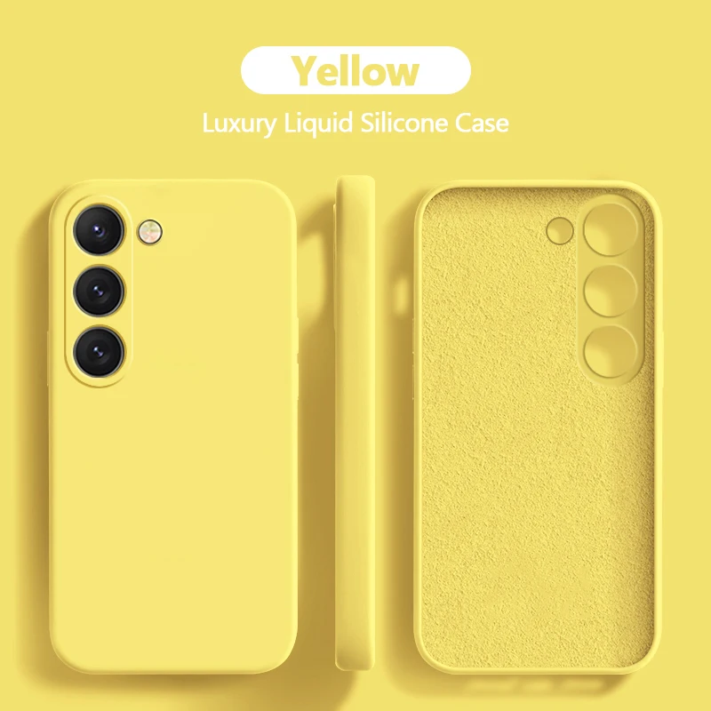 S24 S23 S22 Ultra Plus hoesje Vierkante Vloeibare Siliconen Zachte telefoonhoesjes Voor Samsung Galaxy S24 S23 S22 S 24 Ultra Plus S24Ultra Telefoon