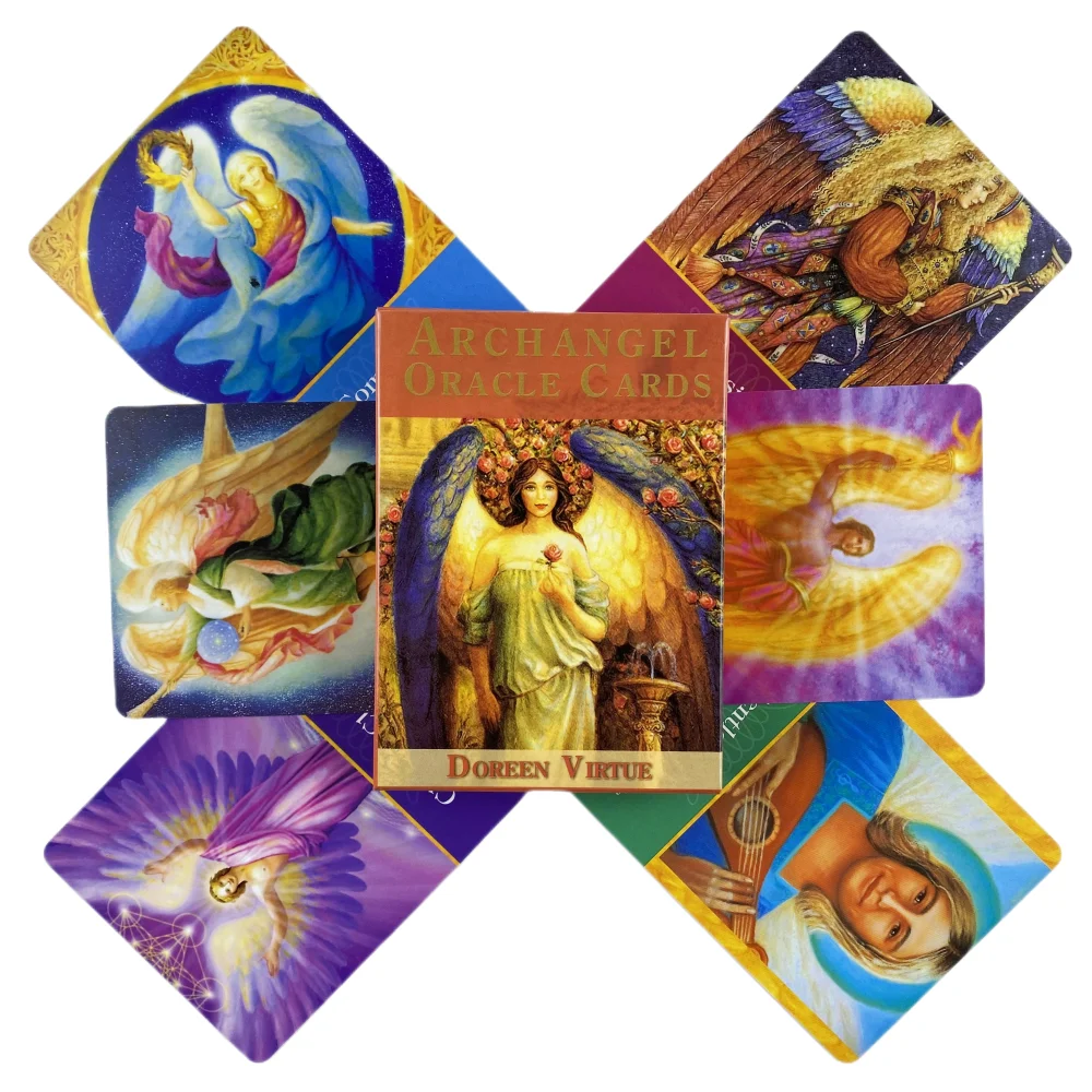 Angel Oracle Cards Game Fortune-telling Tarot Divination Visions Edition Messages Board Deck